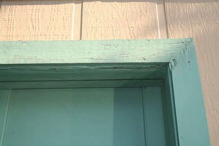 Frame of Left hand garage door (not really a problem yet).